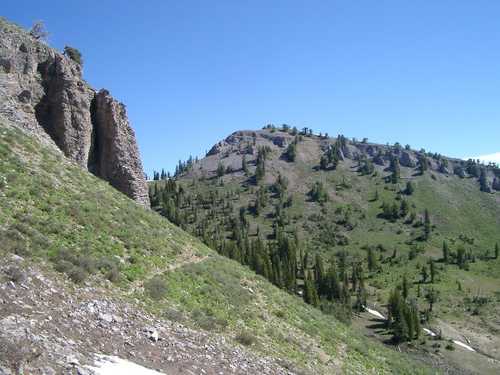 The destination: Mt. Elmer (on the right)