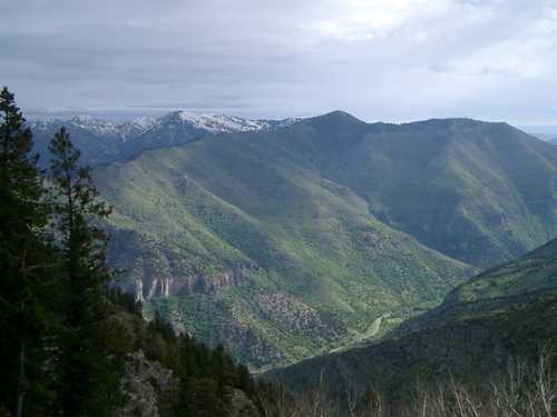 Still lots of snow in the high country