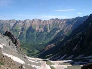 Oscar's Pass seen from Grant Swamp Pass