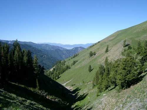 The view down Green Canyon