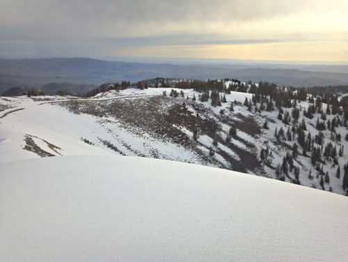 The road east of Logan Peak