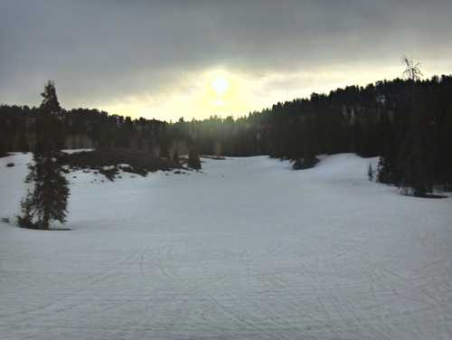 Snow at the top of Providence Canyon