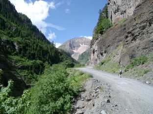 Camp Bird Road in the daytime